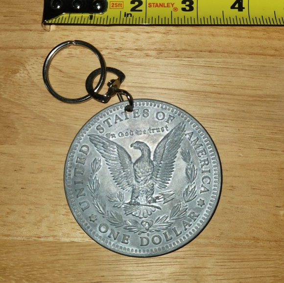 1884 US Silver Dollar Keychain - Picture 4 of 4